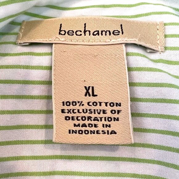 Bechamel XL Green Striped Top Fish Appliques - Picture 6 of 7